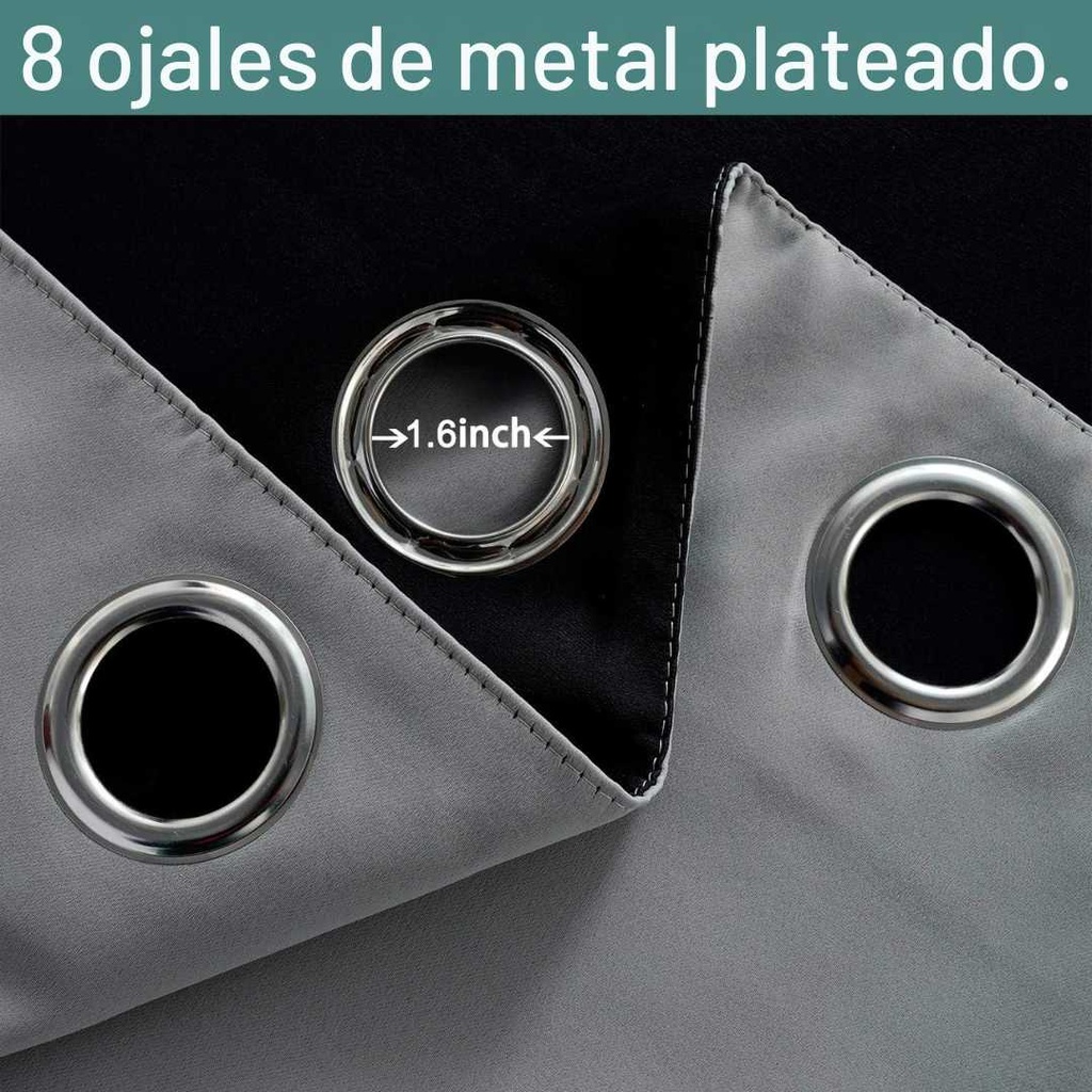 Cortina Gris Claro Doble Forro CCDF01