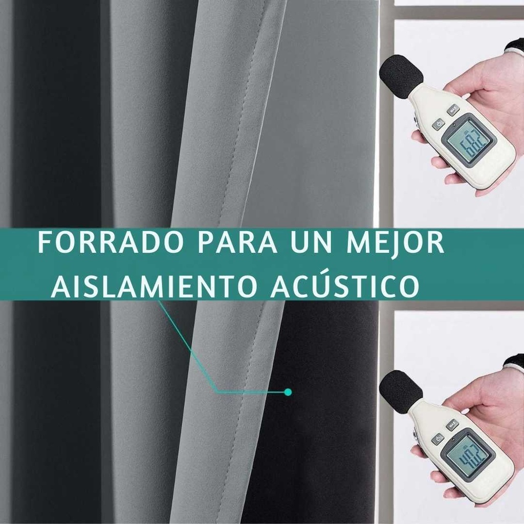 Cortina Gris Claro Doble Forro CCDF01