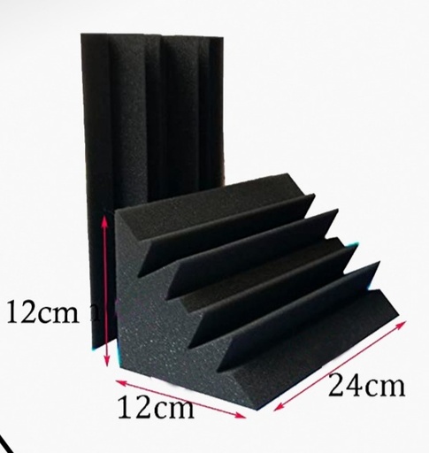 Trampa De Bajo Espuma Negra 24x12x12 Cm